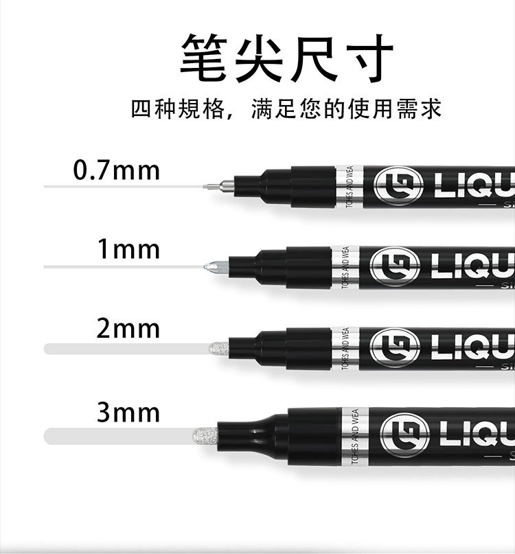 A wide range of gold and silver metal high-gloss pens, figurines, graffiti models, coloring, electroplated paint pens, mirror chrome-plated markers pic 8