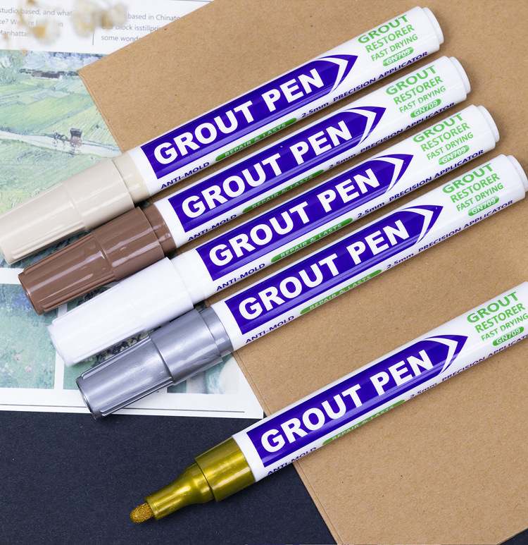 Guangna 709 Grouting Pen, Special grouting agent for tiles and floor tiles, waterproof tape, gap repainting pen, grouting pen for wall joints pic 15