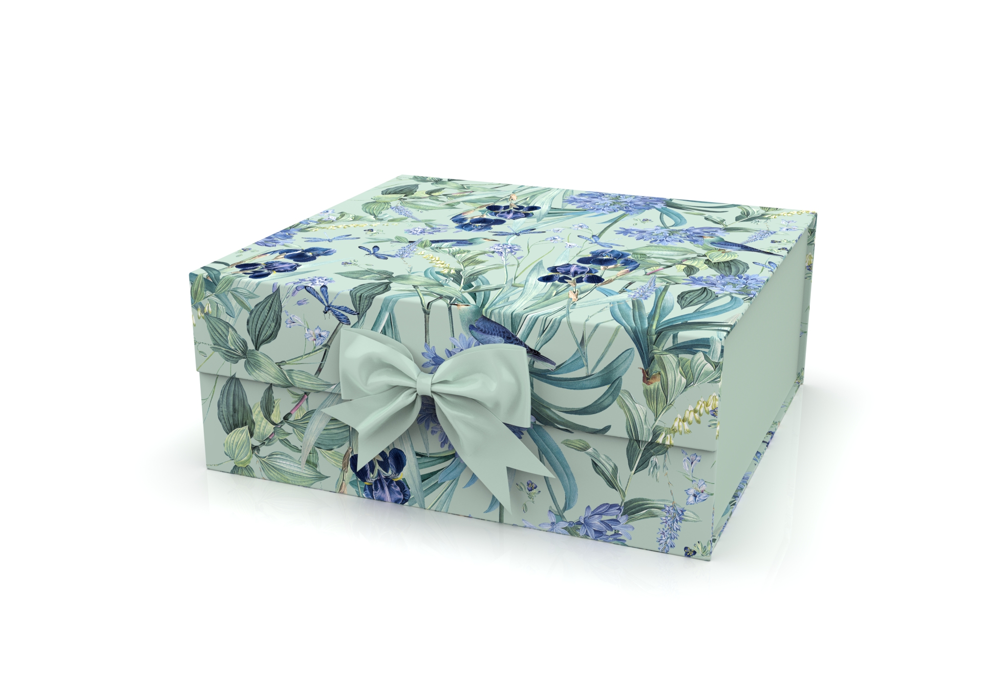 Z227# Large single folding gift box, creative gift packaging box, ribbon style magnetic folding box, custom pattern Application Scenario