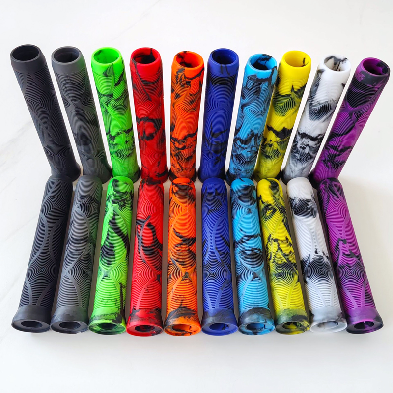 BT-029 manga de goma de dos colores manga de bicicleta manga plegable de bicicleta agarre de bicicleta manga de doble paso grip Specification image