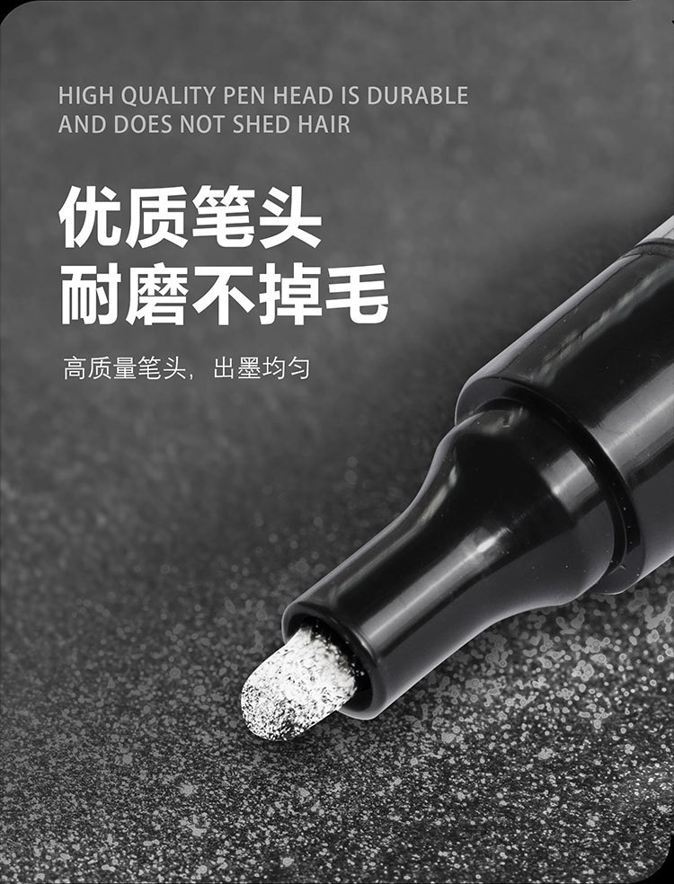A wide range of gold and silver metal high-gloss pens, figurines, graffiti models, coloring, electroplated paint pens, mirror chrome-plated markers pic 12