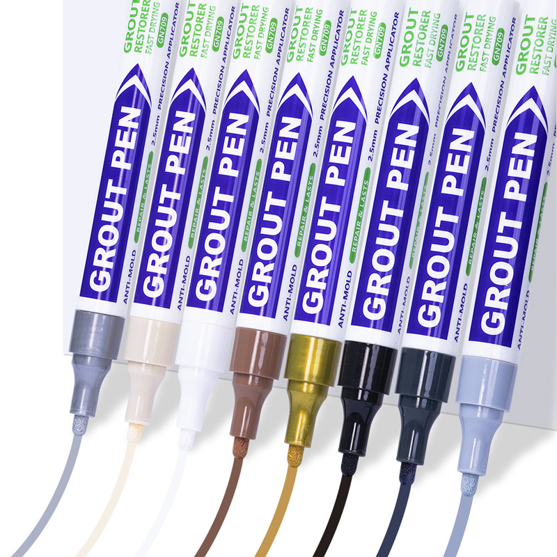 Guangna 709 Grouting Pen, Special grouting agent for tiles and floor tiles, waterproof tape, gap repainting pen, grouting pen for wall joints