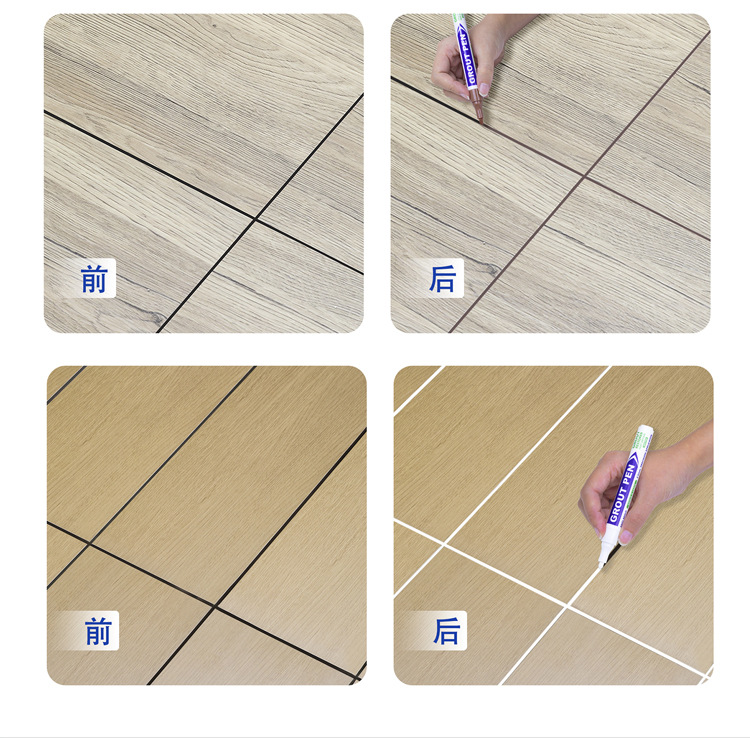 Guangna 709 Grouting Pen, Special grouting agent for tiles and floor tiles, waterproof tape, gap repainting pen, grouting pen for wall joints pic 9