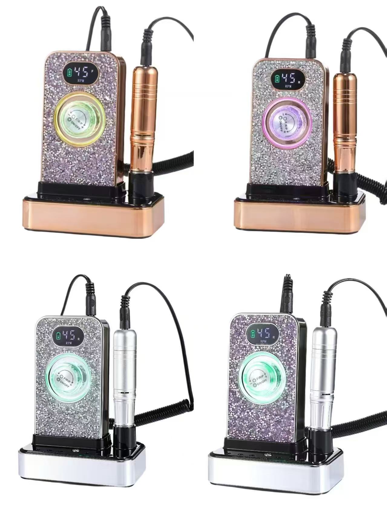 XSUV-717 Professional nail trimming portable regenerative nail grinding machine, a dedicated electric nail removal and grinding machine for nail salons, with double-sided diamond mounting details Picture