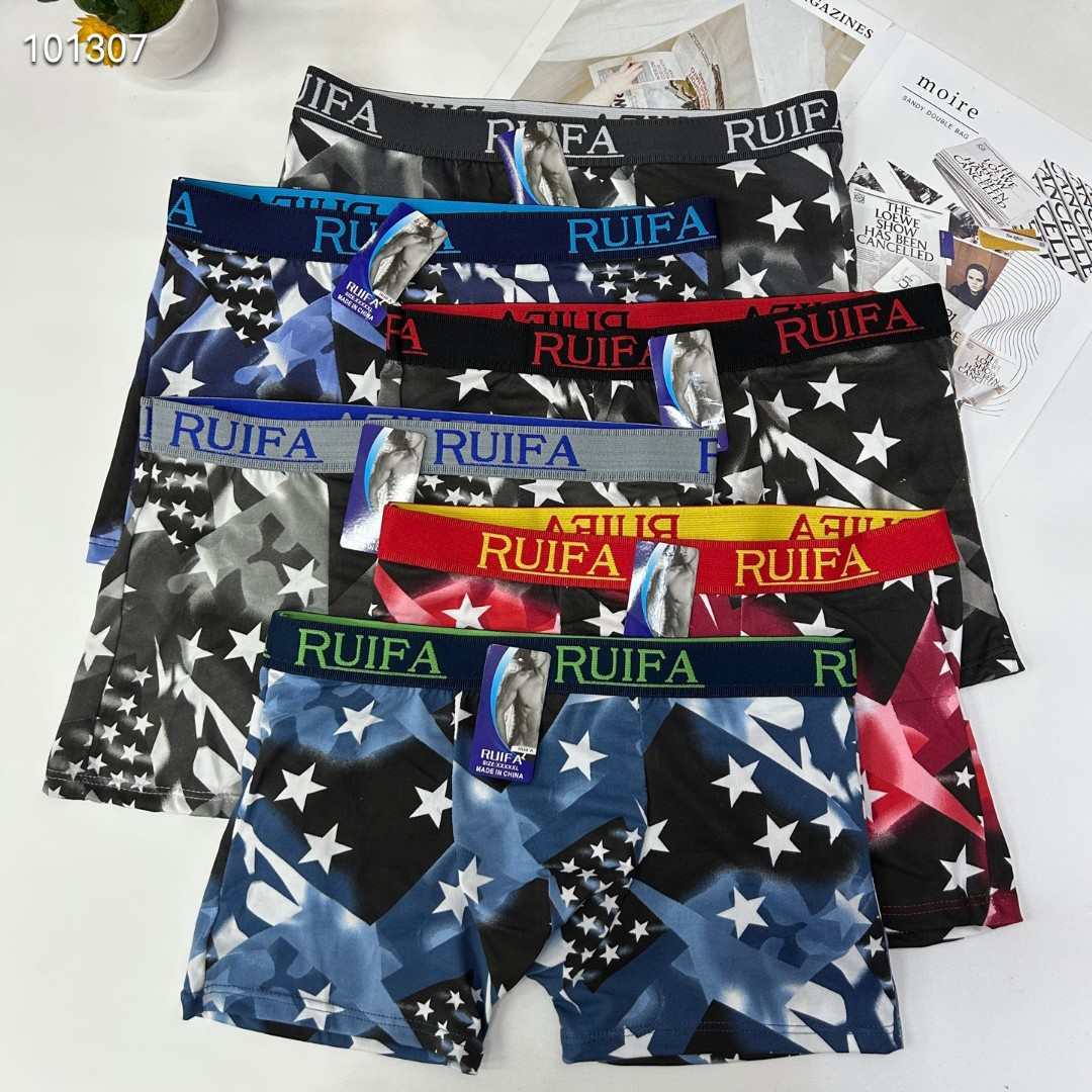 DD-0071-8# 36-head men's underwear for export to the Middle East and Africa. Men's briefs are comfortable and breathable. Milk silk jacquard waist and printed underwear. Men's briefs QNI Item Picture