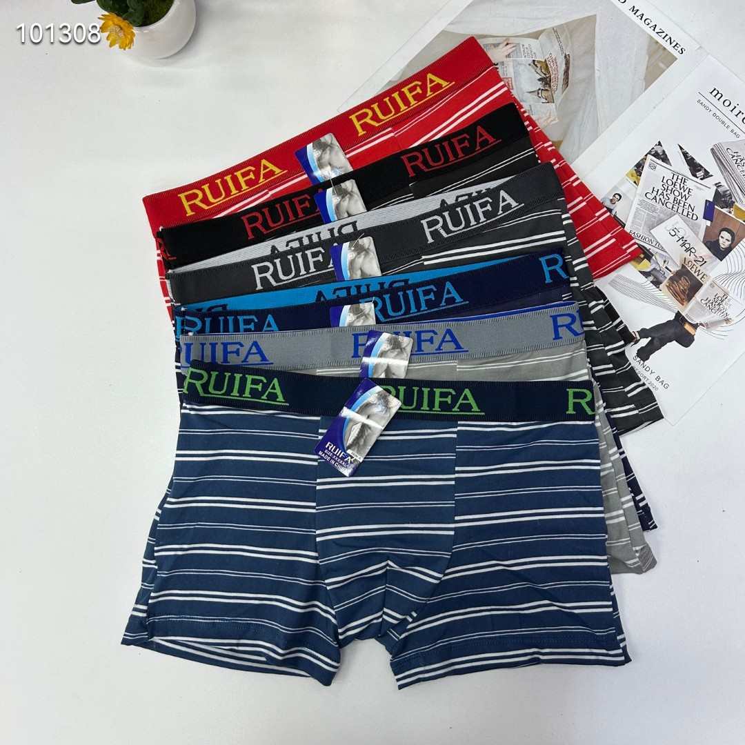DD-0071-10 Export of Middle East and Africa striped men's underwear, jacquard waisted men's briefs, underwear, men's milk silk underwear, QNI Specification drawing