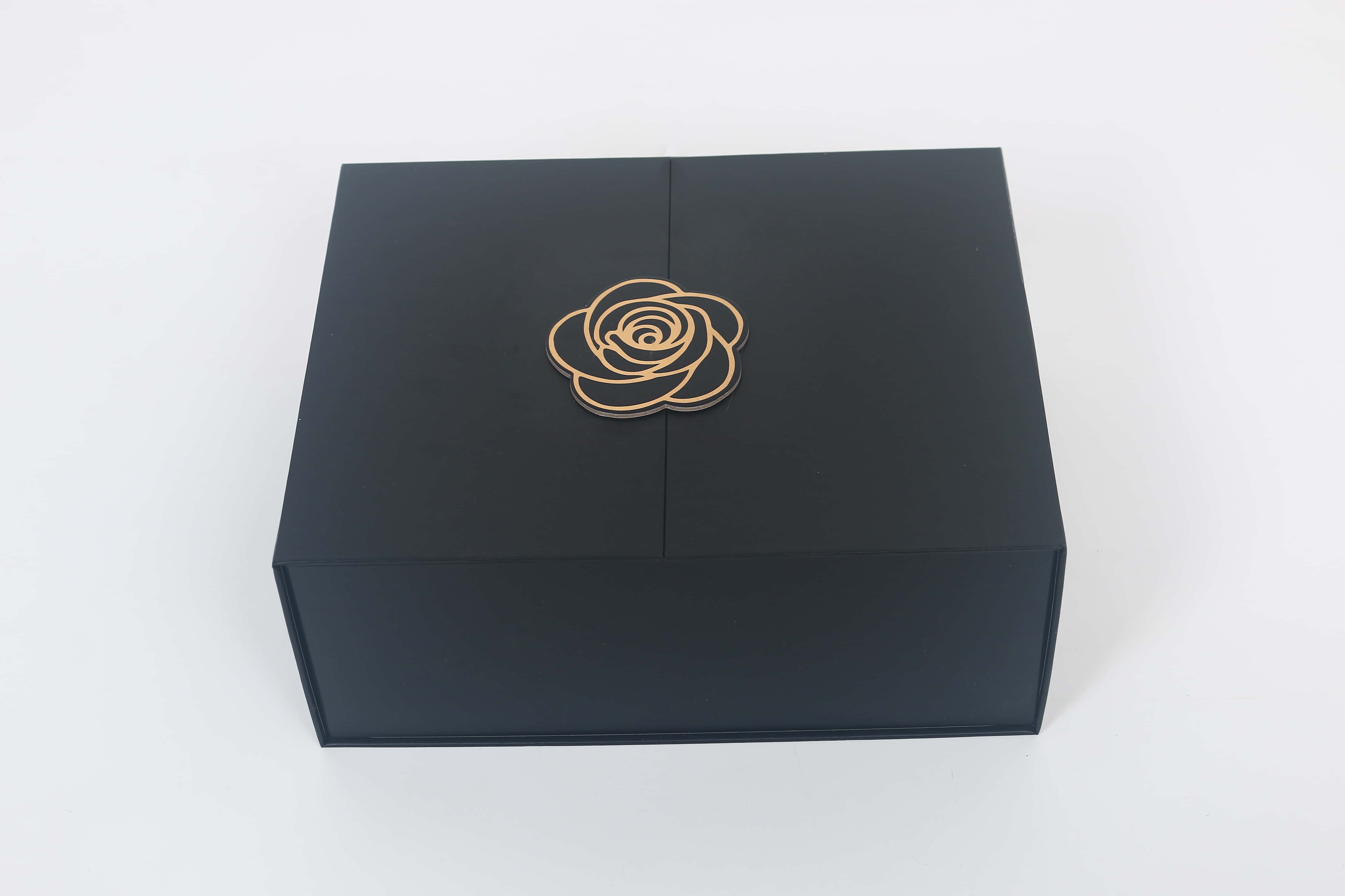 Z306# Double-opening folding box with rose buckle magnetic folding box, available in multiple colors, space-saving, no assembly required, gift box, festival gift packaging pic 6