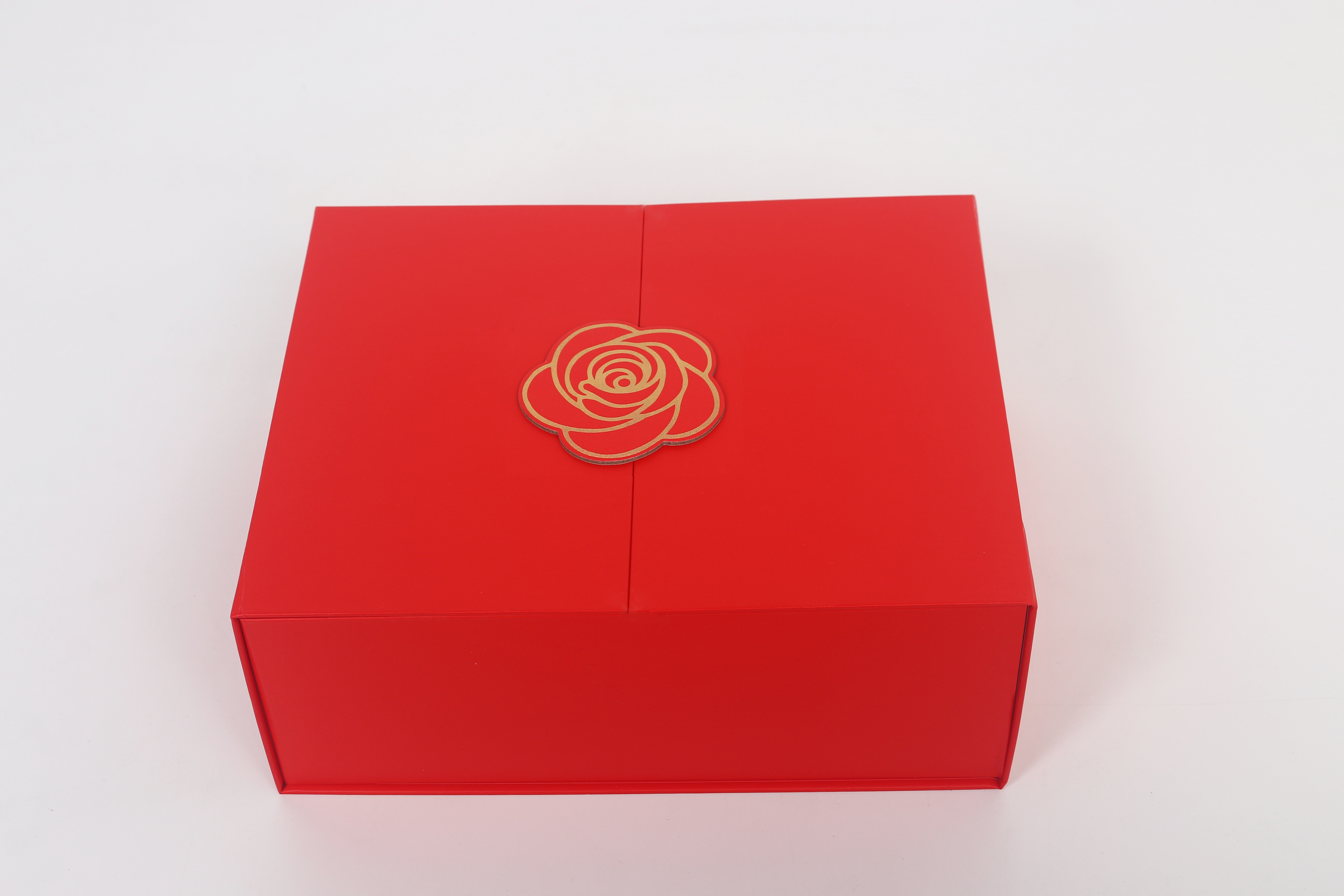 Z306# Double-opening folding box with rose buckle magnetic folding box, available in multiple colors, space-saving, no assembly required, gift box, festival gift packaging Specification image