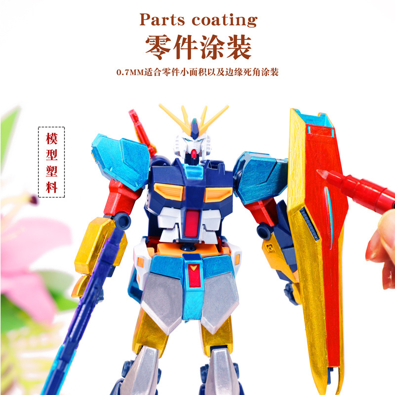 A wide range of metal-colored acrylic markers, diy models, hand-drawn graffiti touch-up pens, water-based colored paint markers Application Scenario