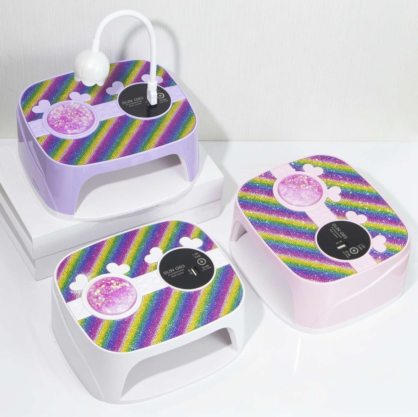 New high-power battery phototherapy lamp, quick-drying nail baking machine, wearable nail baking lotus lamp