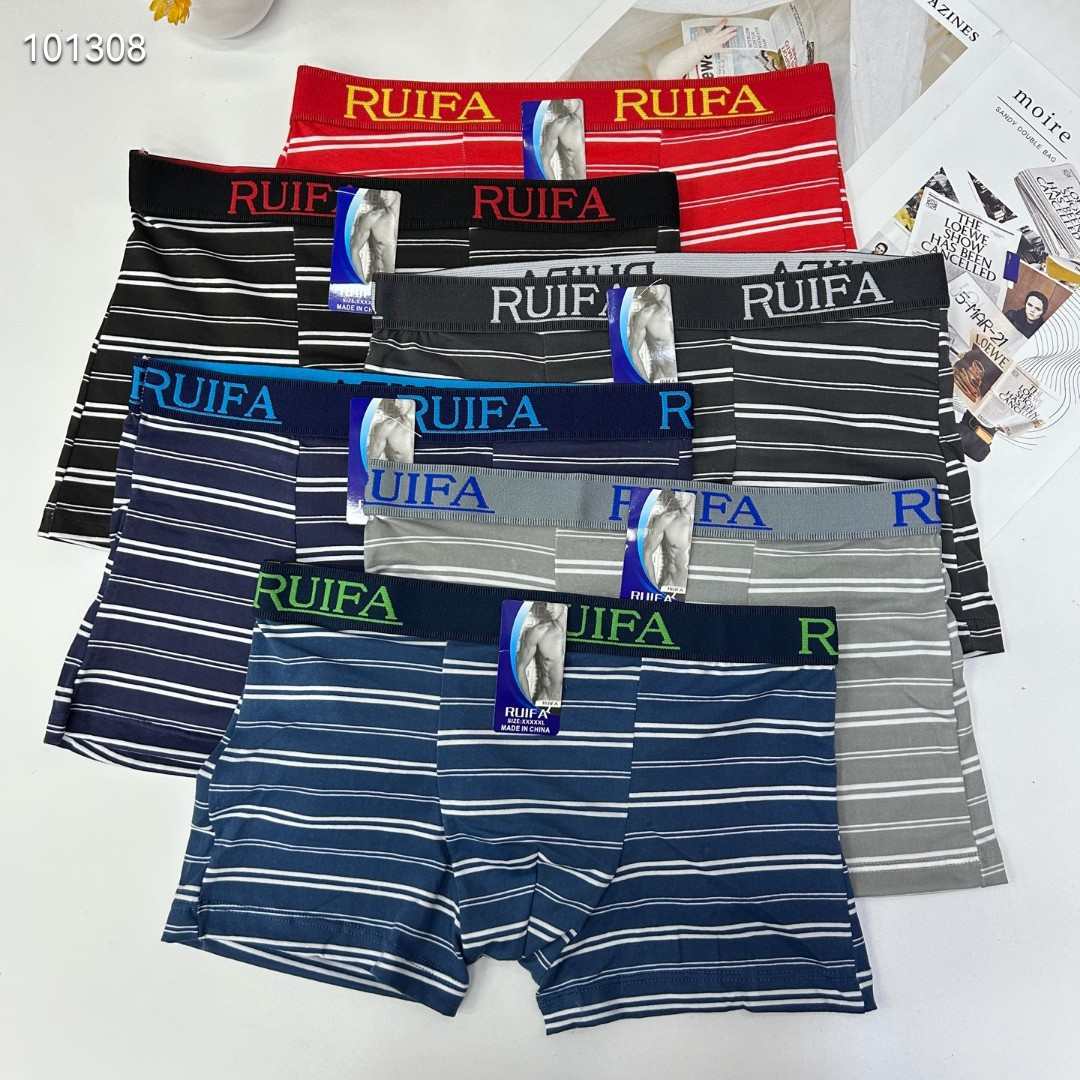 DD-0071-10 Export of Middle East and Africa striped men's underwear, jacquard waisted men's briefs, underwear, men's milk silk underwear, QNI Item Picture
