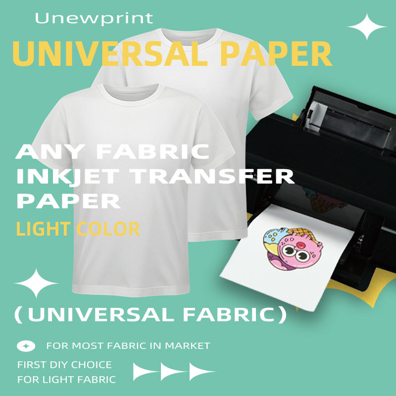 Transfer paper, pure cotton T-shirt, inkjet light color heat transfer paper, blue grid red grid heat transfer vinyl T-shirt, light color transfer paper