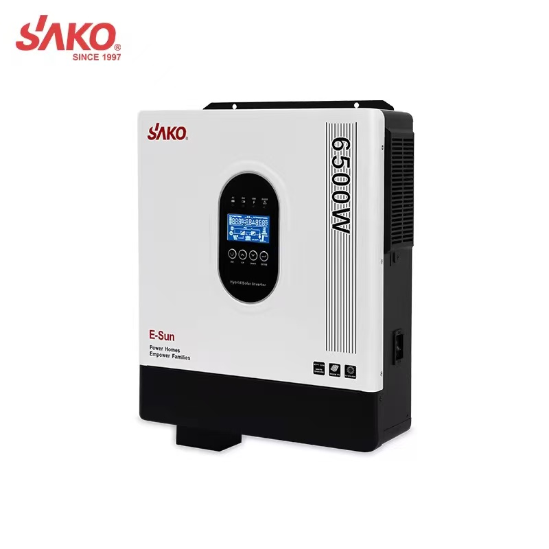 محوّرات الطاقة الشمسية أحادية الطور من طراز SAKO E-SUN 5K 6.5 K/48V mPPT Specification image