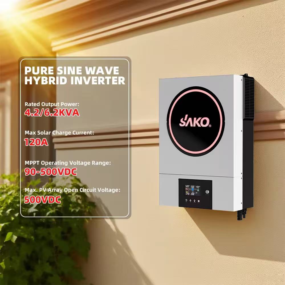 SAKO 6KV离网 4.2K/24V MPPT太阳能逆变器48V DC至220V AC逆变器