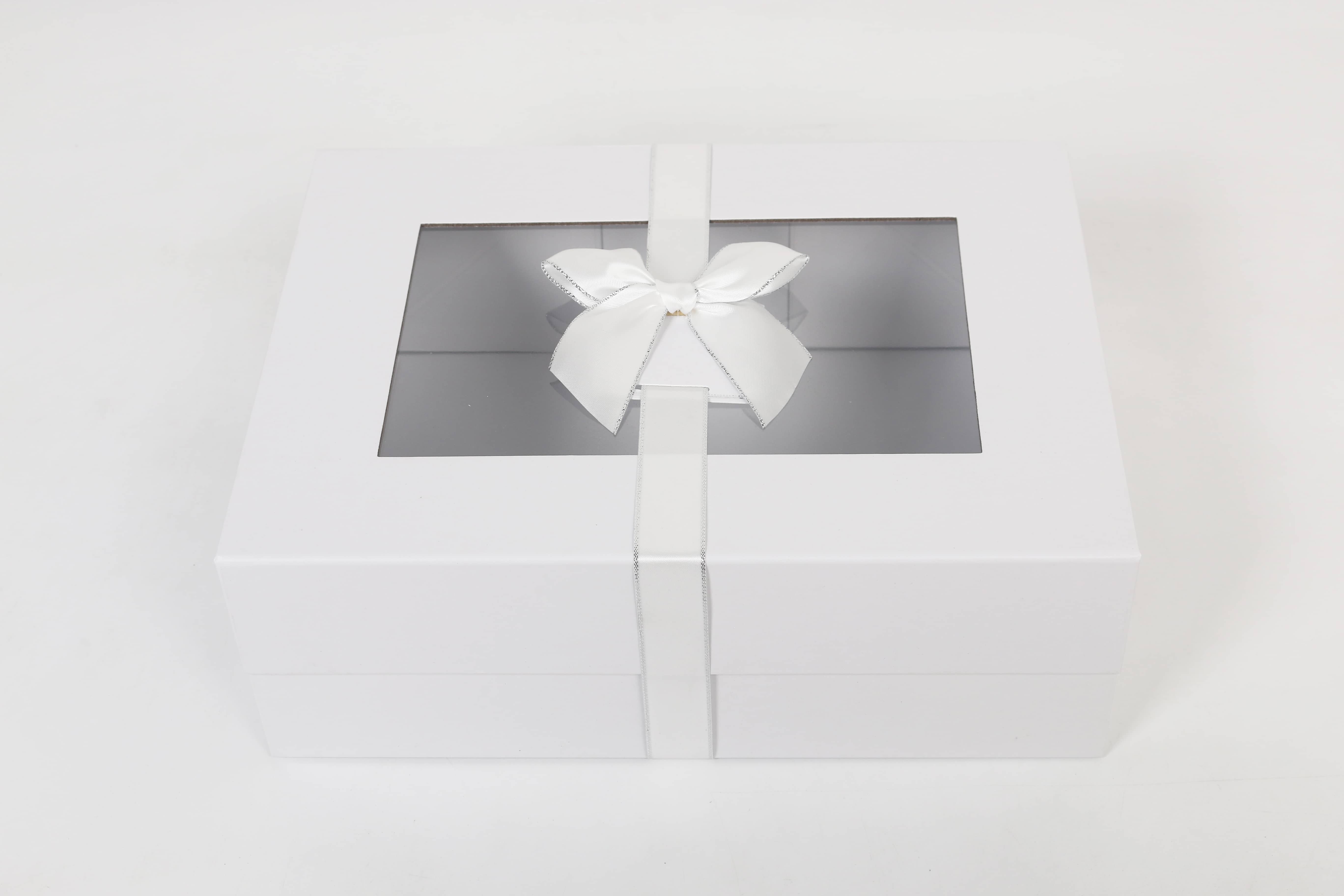 Z264# Single window Ribbon folding Gift Box, Creative gift packaging box, magnetic folding box, Souvenir Gift box Specification image