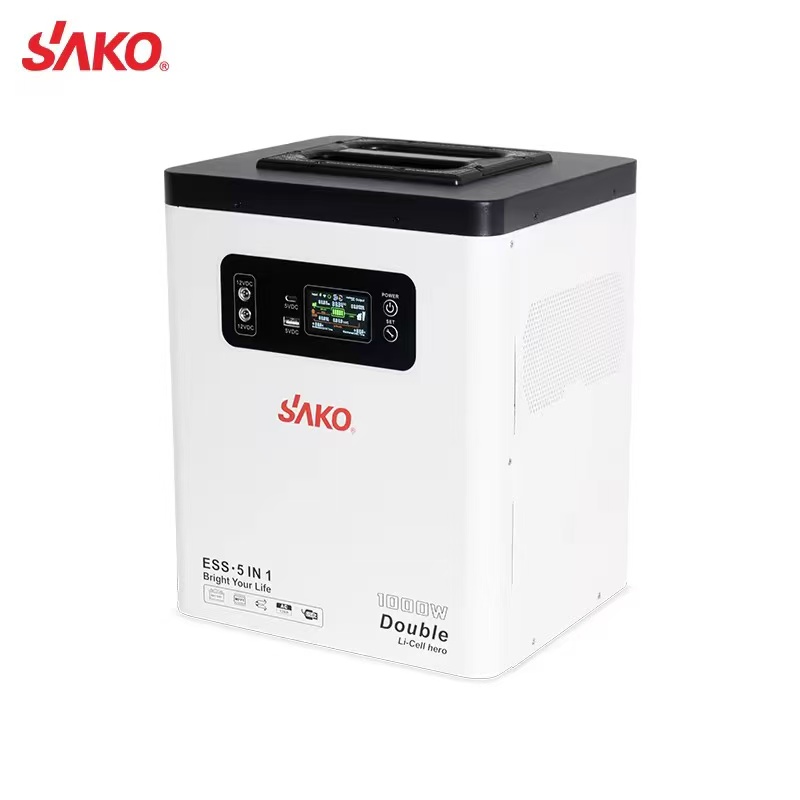 بطاريات الليثيوم المحمولة المستمدة من نظام الطاقة الشمسية المتكامل SSAKO ES Tكامل 300W500W1KWH Specification image