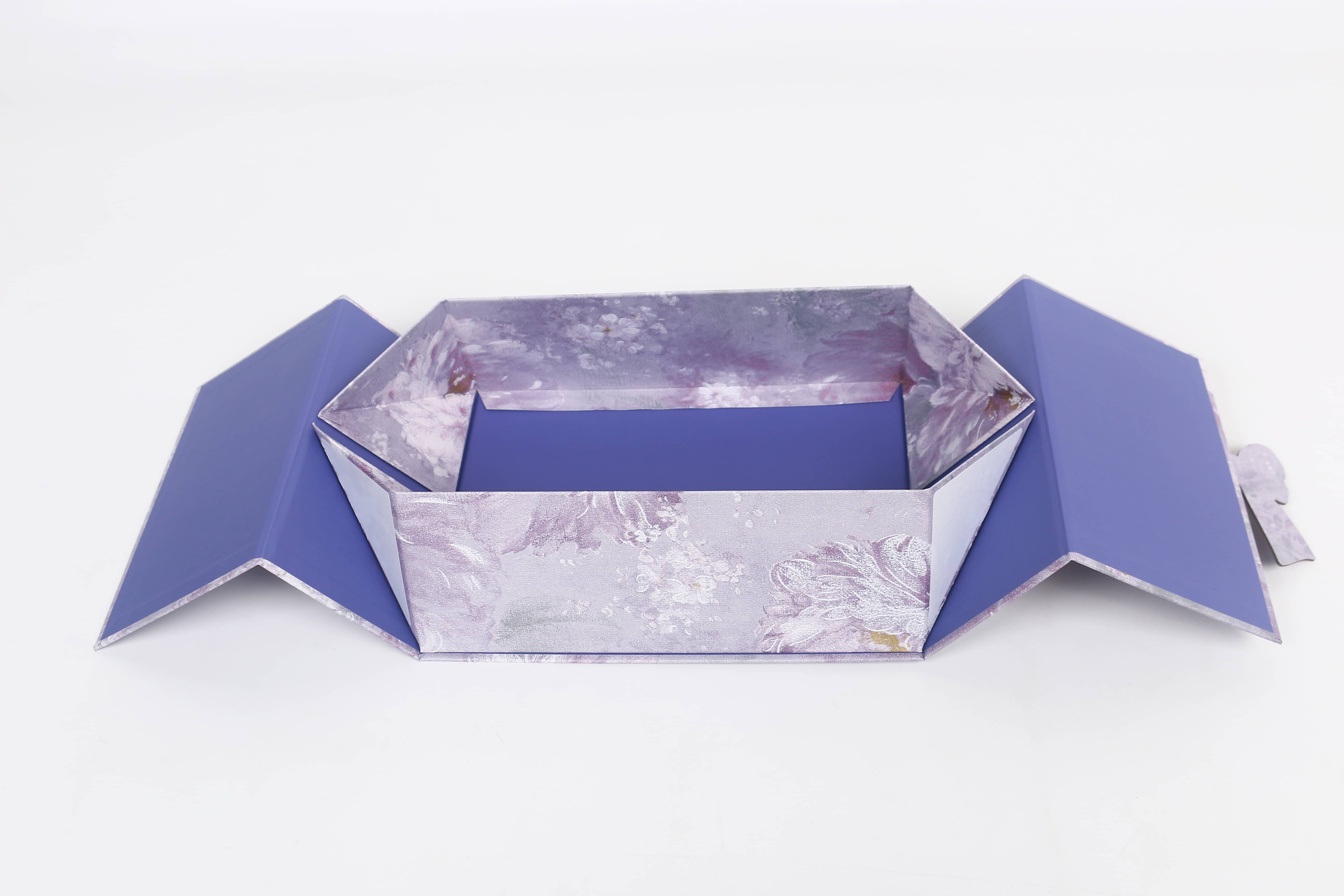 Z305# Double-opening bow buckle Gift box, iron-absorbing folding box, jewelry storage, birthday gift box, multiple colors available, customizable pic 2