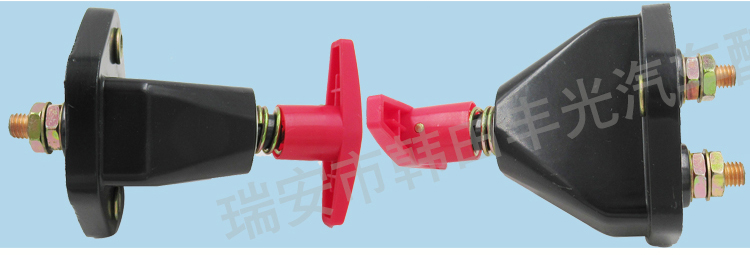 SS23E04G红色手柄黑色底座机械开关 轴体清晰触感顺滑详情4