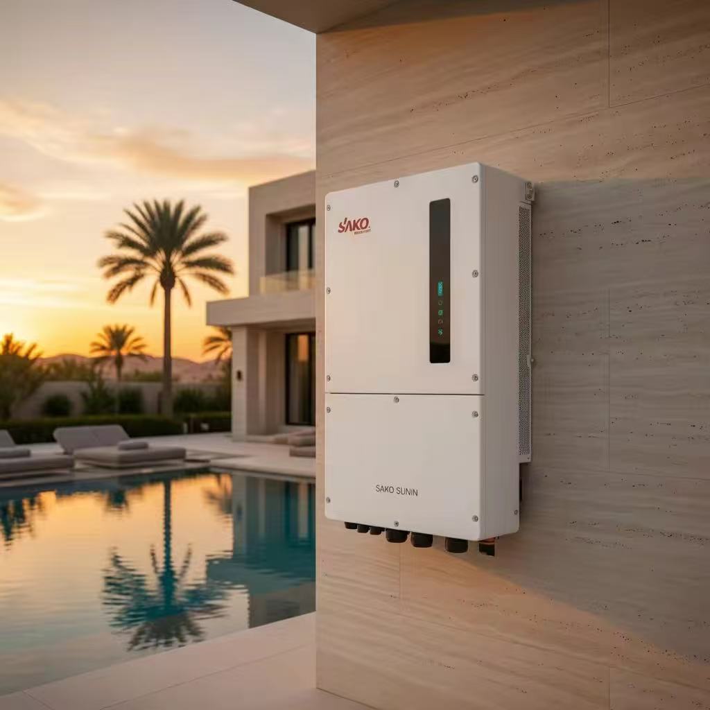 SAKO SUNIN 30KW, 40KW, 50KW three-phase hybrid solar inverter, IP66 household energy storage wall-mounted inverter Application Scenario