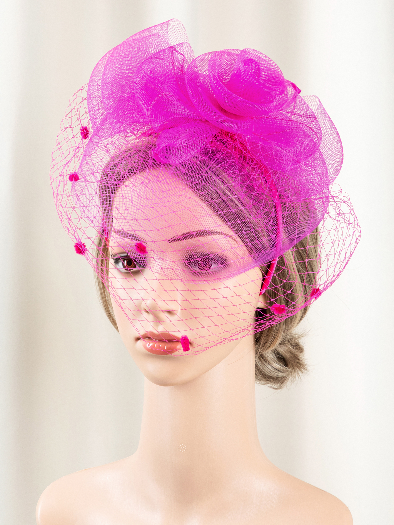 1 piece of handmade floral feather jewelry for ladies, party, birthday, horse racing, wedding, Christmas hat, church hat, Derby hat Specification image