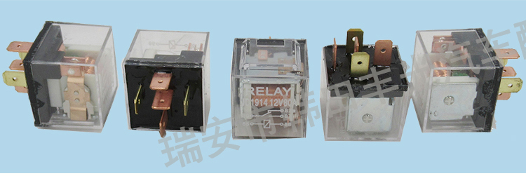 厂家直销 JD1914汽车继电器开关12V 80A通用控制器开关5插透明色详情4