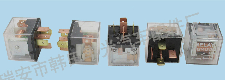 厂家直销 JD1914汽车继电器开关12V 80A通用控制器开关5插透明色详情6