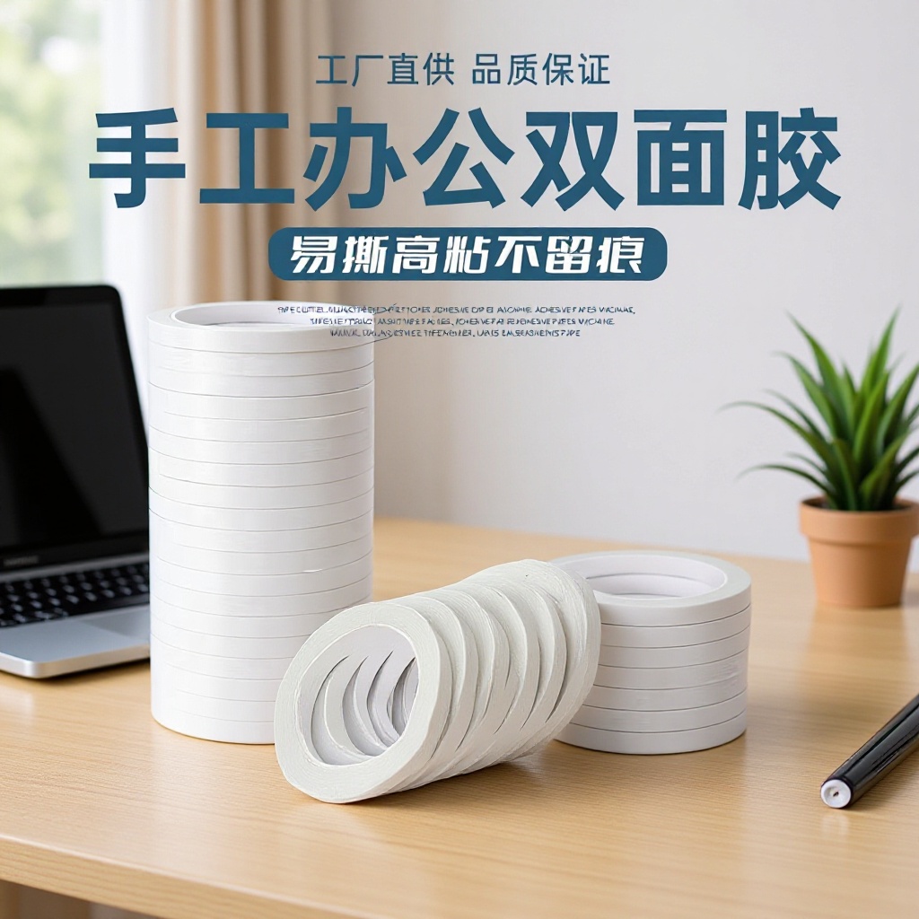 Strong high-viscosity office handmade kindergarten double-sided adhesive paper for children and students, high-viscosity double-sided tape 15m Specification image
