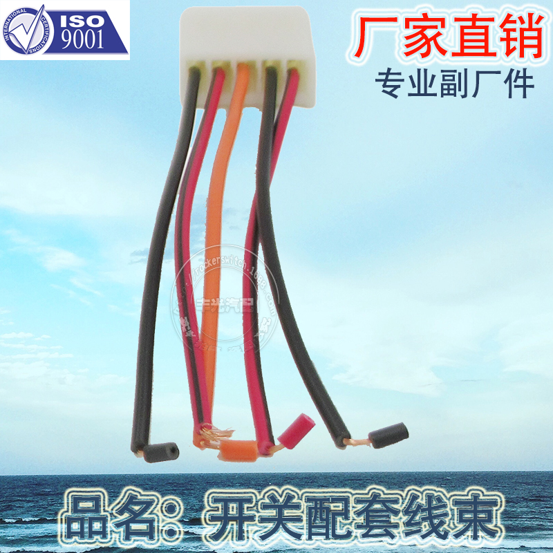 Factory direct sales of 5-socket wiring harness suitable for Peugeot 504 glass lifter switch double arrow switch Item Picture