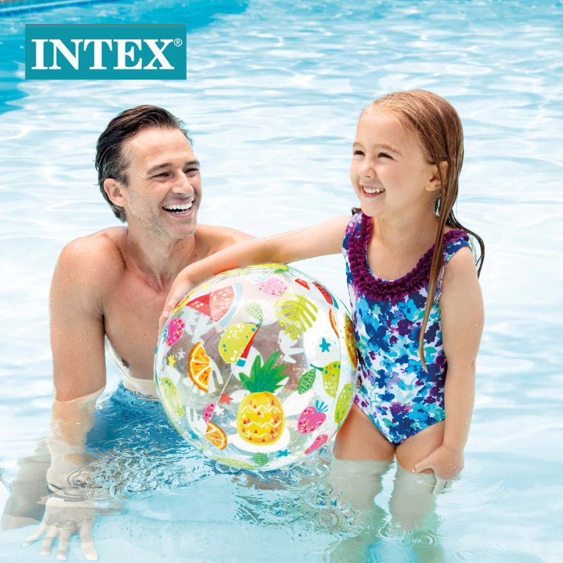 ويوزع أطفال كرة الشاطئ (INTEX59040)، وهي مجموعة شائعة من أطفال كرة الشاطئ، ألعاب الفيديو المتحركة الشفافة details Picture