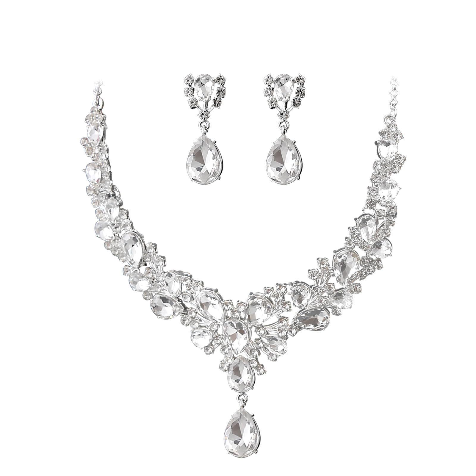 New crystal suits, necklaces, earrings, accessories and clothing