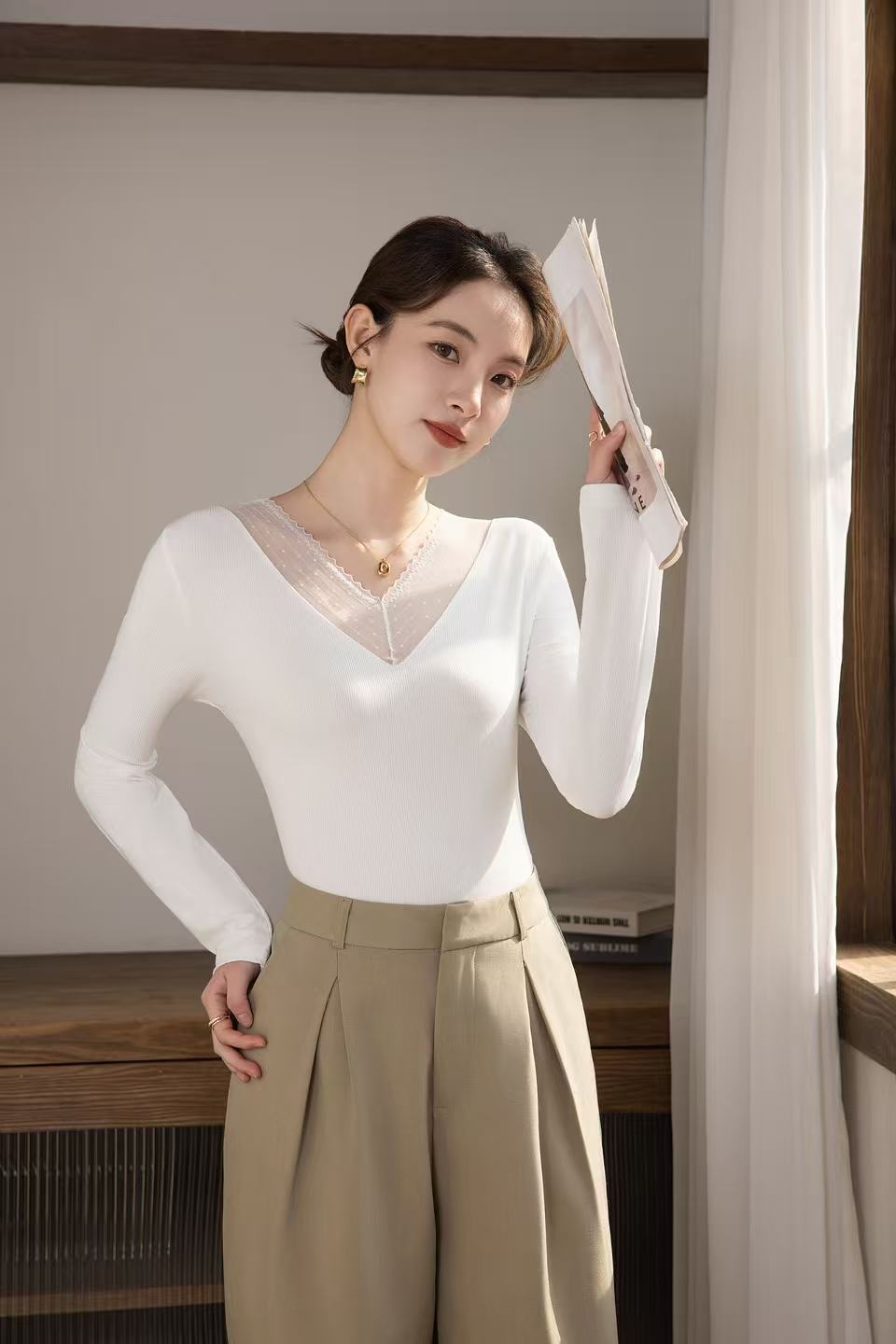 保暖/暖暖服/打底衫女长袖韩版/服装/上衣产品图