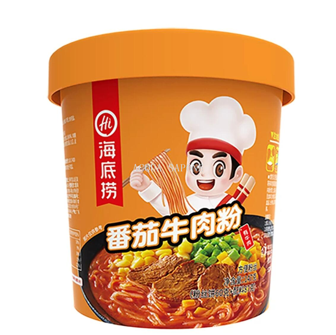 Free shipping! Haidilao Spicy and Sour Noodles, tomato Beef Noodles, 147g, instant noodles, vermicelli, rice noodles, lazy fast food