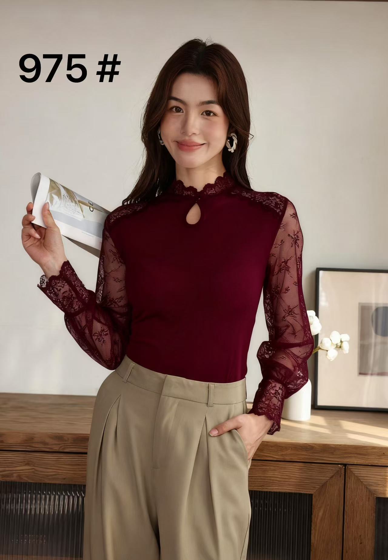 打底衫女长袖韩版/女装女长袖时尚/亚麻刺绣寸衫/连衣裙真丝香云纱/半高领领上衣细节图