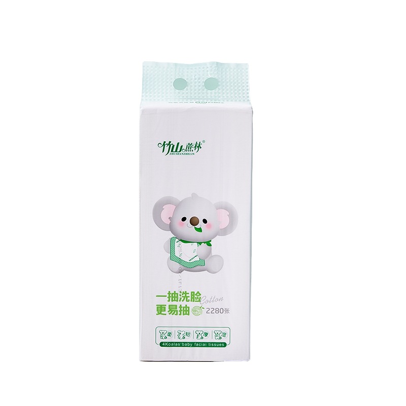 Zhushan Sugarcane field Hanging Tissue paper wall-mounted tissues 2,280 pieces, large packaging of household bathroom wetable facial tissues Specification image