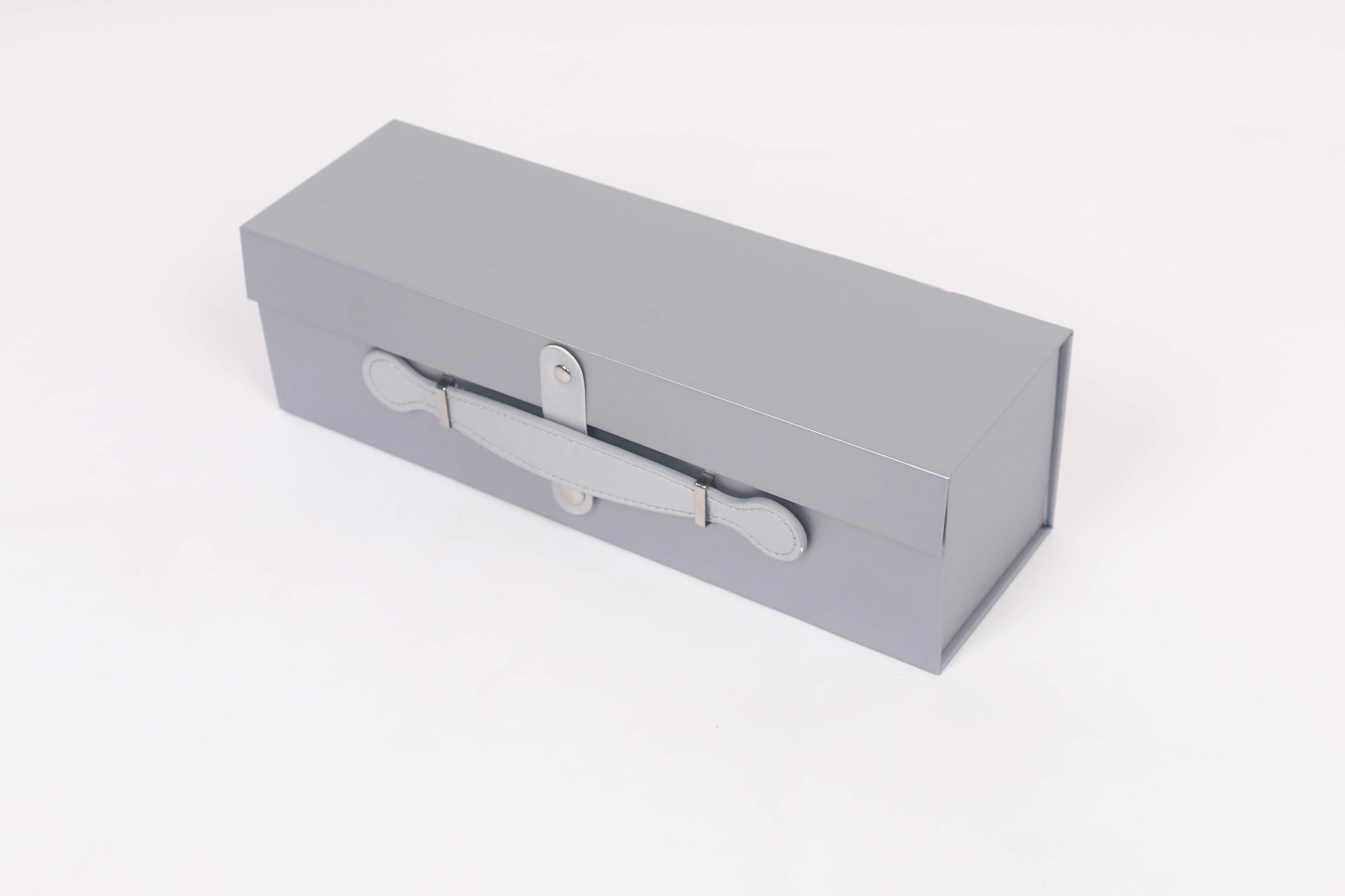 Z230# Single folding gift box, folding wine box, creative gift packaging box, magnetic folding box Specification image