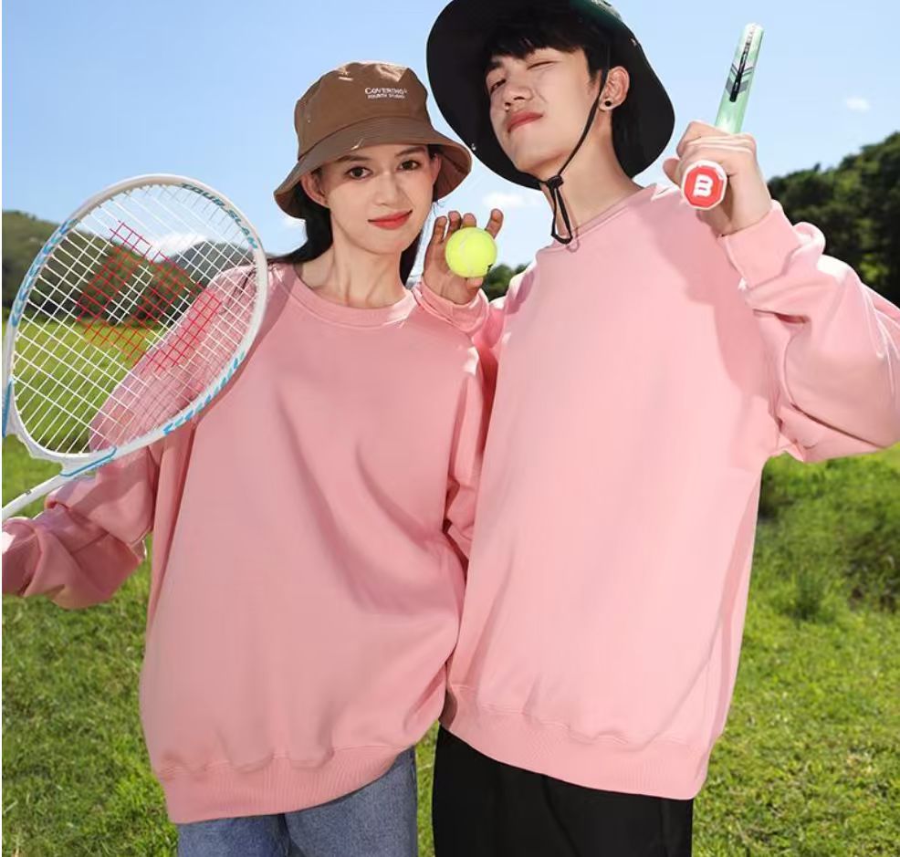 LLFZ-0311 Pearl cotton round-neck large drop shoulder sweatshirt Specification image