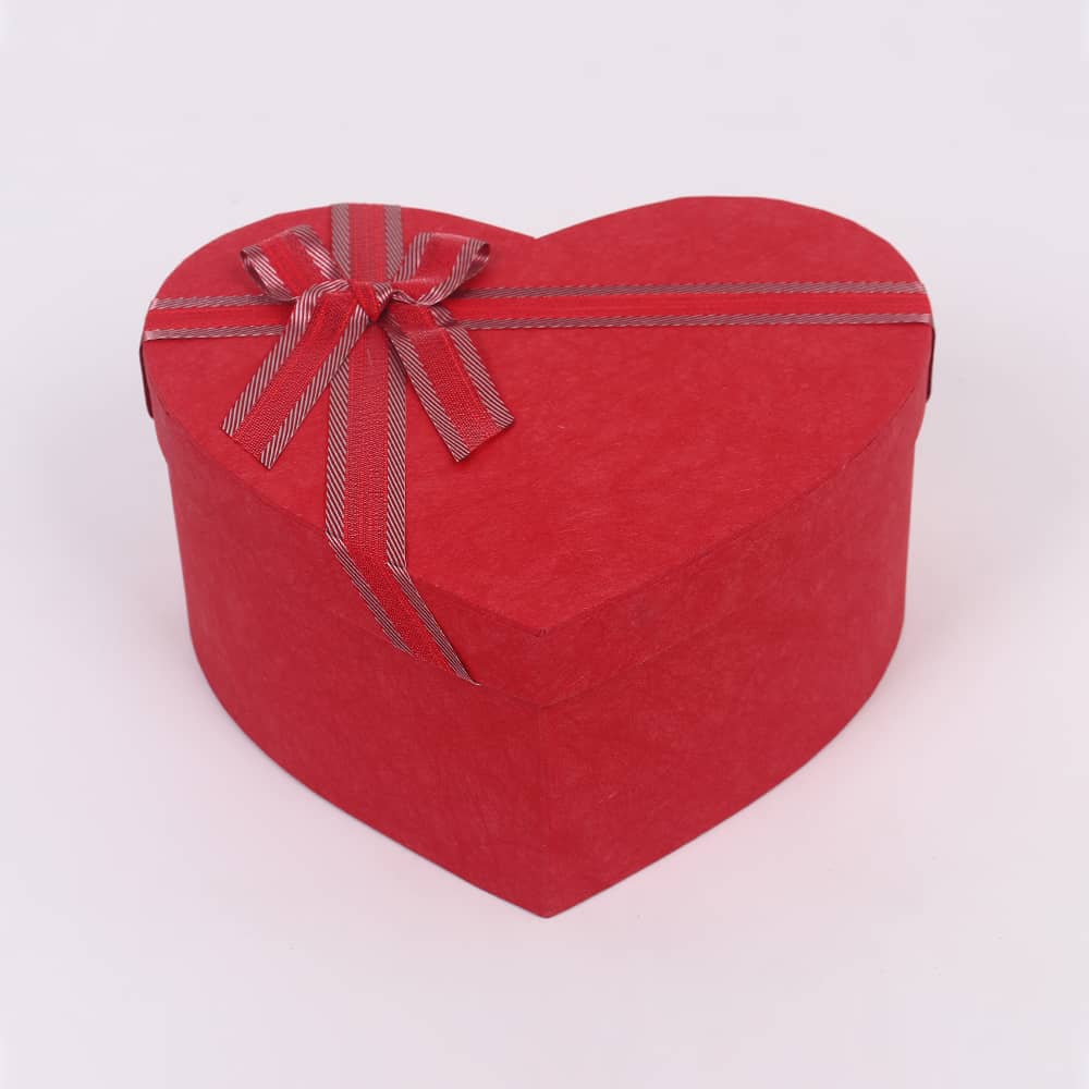 3407# Heart-shaped Gift Box, Large Three-piece set, Bow Ribbon Souvenir Box, Holiday Gift Box pic 1