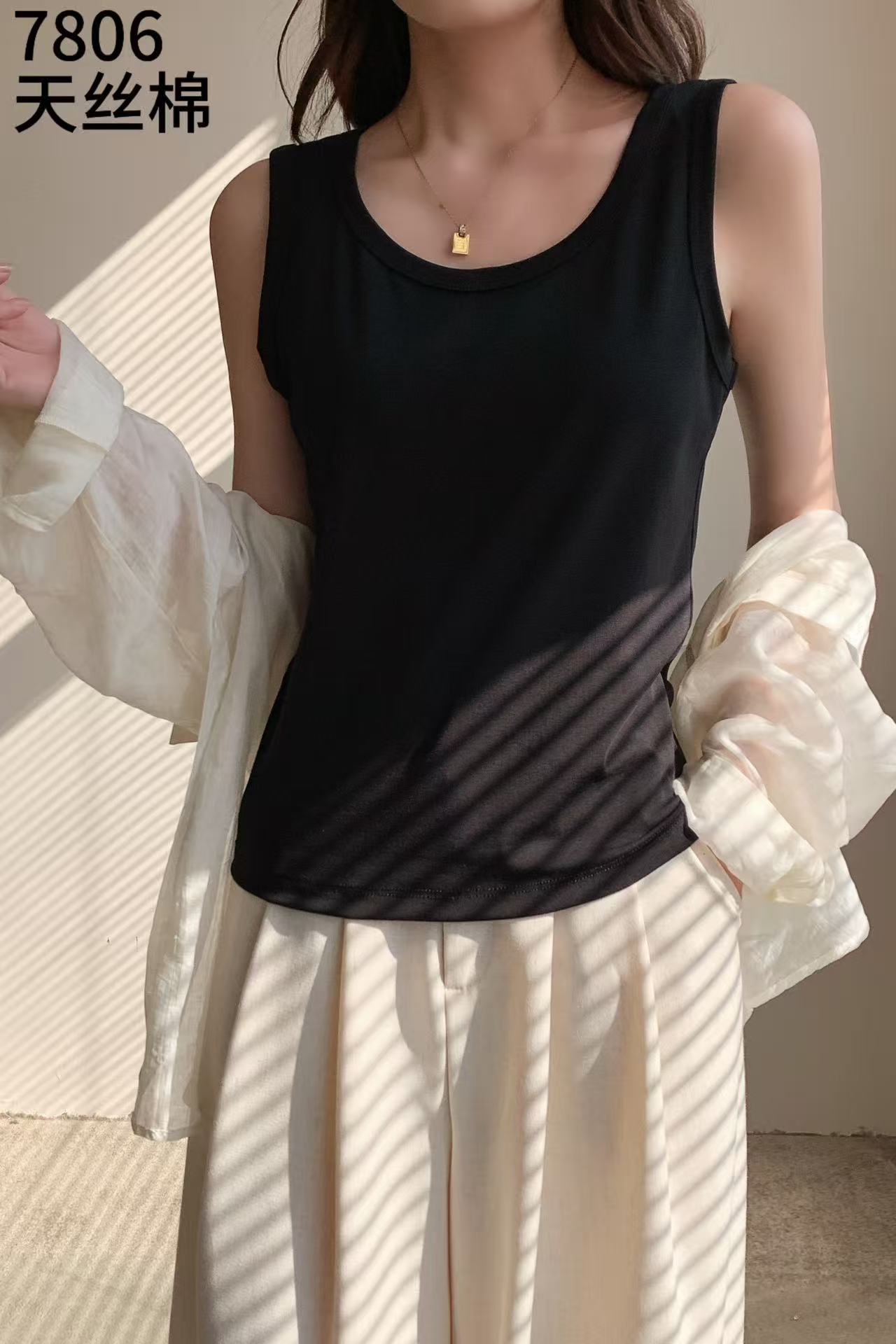吊带背心女内穿内搭显瘦无袖打底衫外穿夏季温柔百搭修身简约上衣