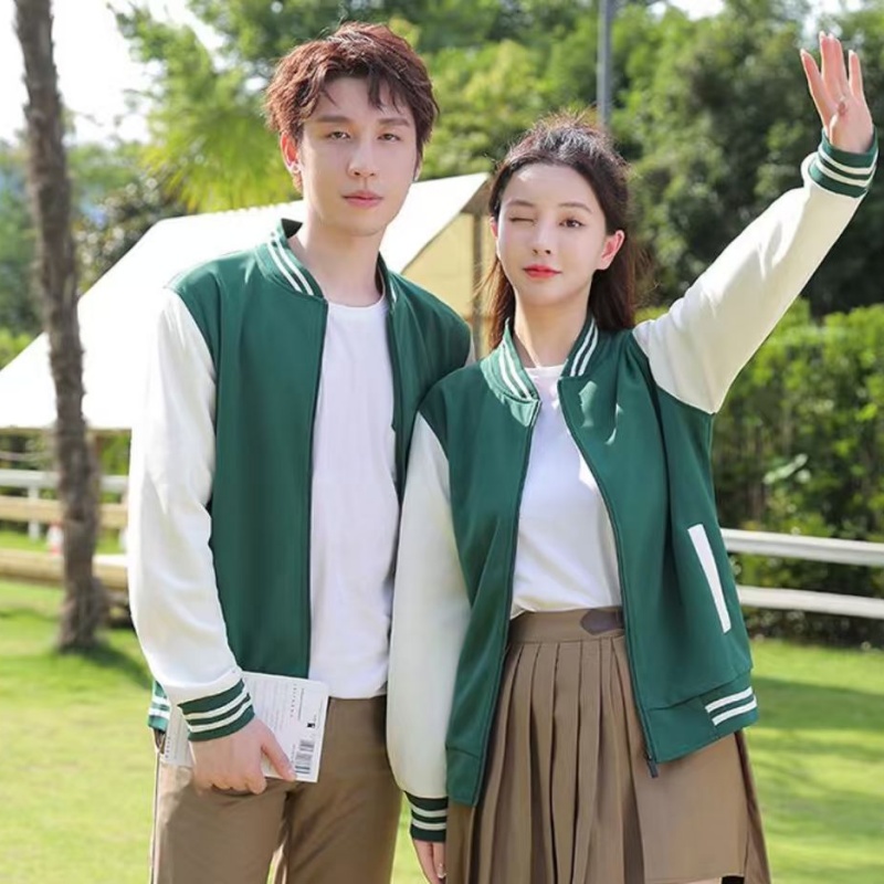 LLFZ-2255 cremallera béisbol traje delgado versión coreana para hombres y mujeres con el mismo estilo Application Scenario