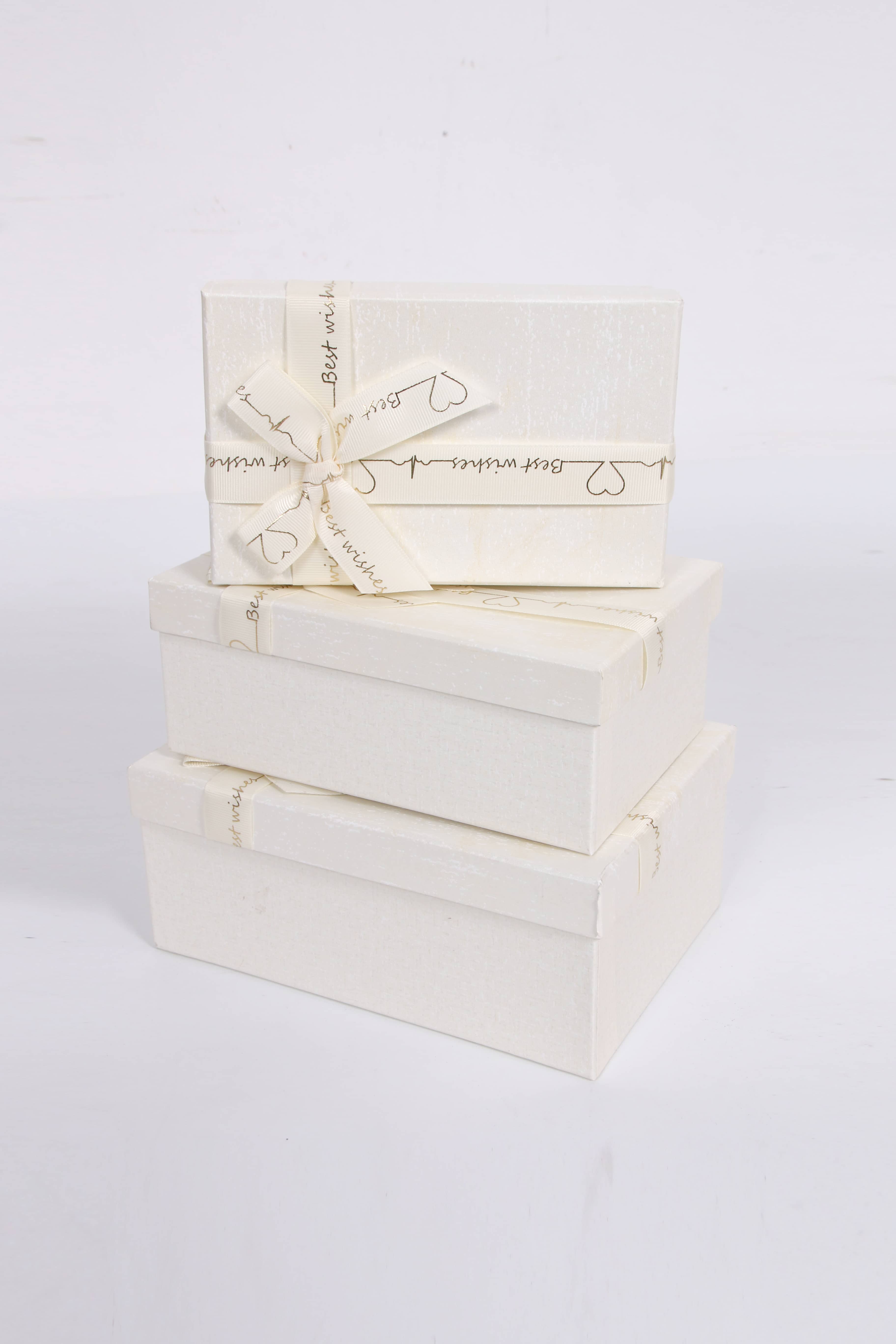 3404# Rectangular three-piece set Threaded Ribbon Gift Box, Souvenir, festival gift Packaging box, Exquisite gift box, special paper gift box, factory direct sales pic 5