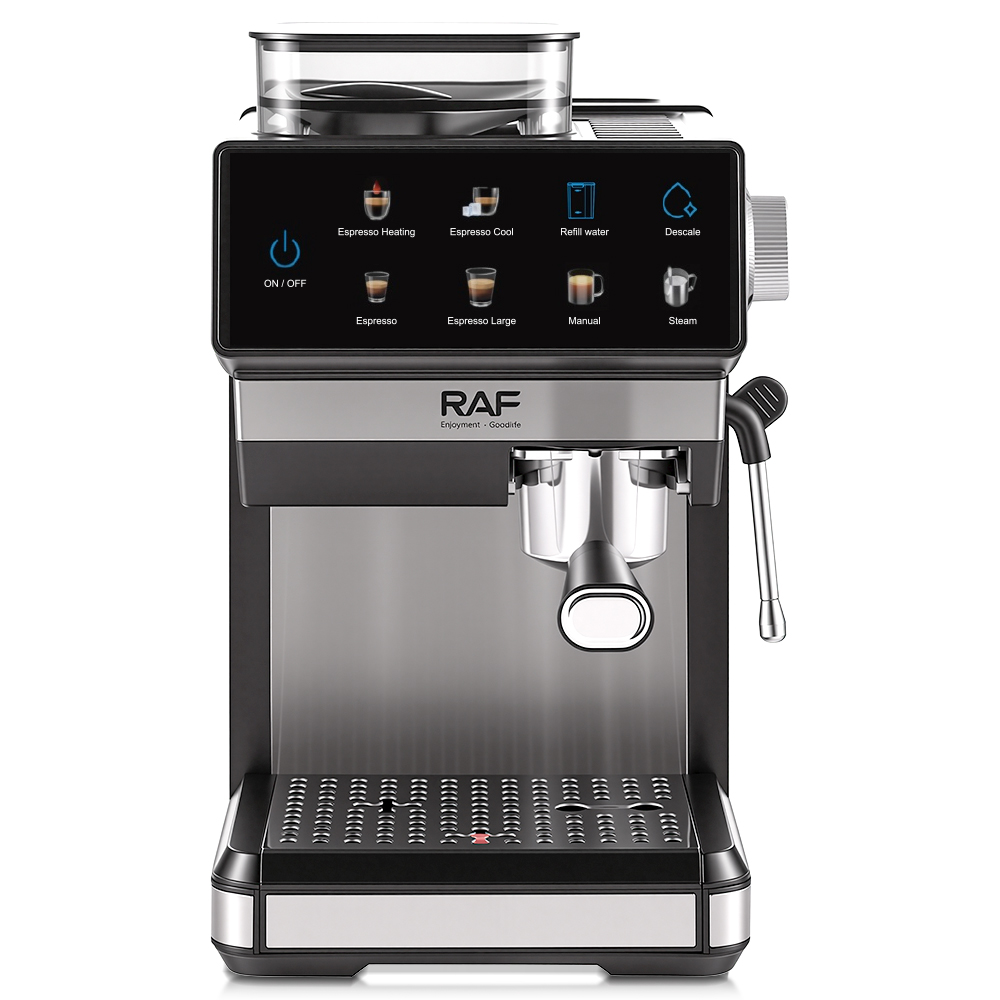 RAF European-style Italian coffee machine, coffee grinding and extraction integrated coffee machine, multi-functional menu, iced Americano, 20bar details Picture