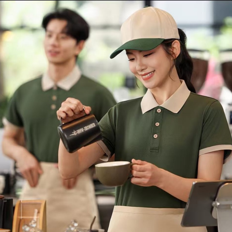 LLFZ-2506 Bronze Series Contrasting Color Lapel POLO Shirt (Asia-Europe Size) Application Scenario
