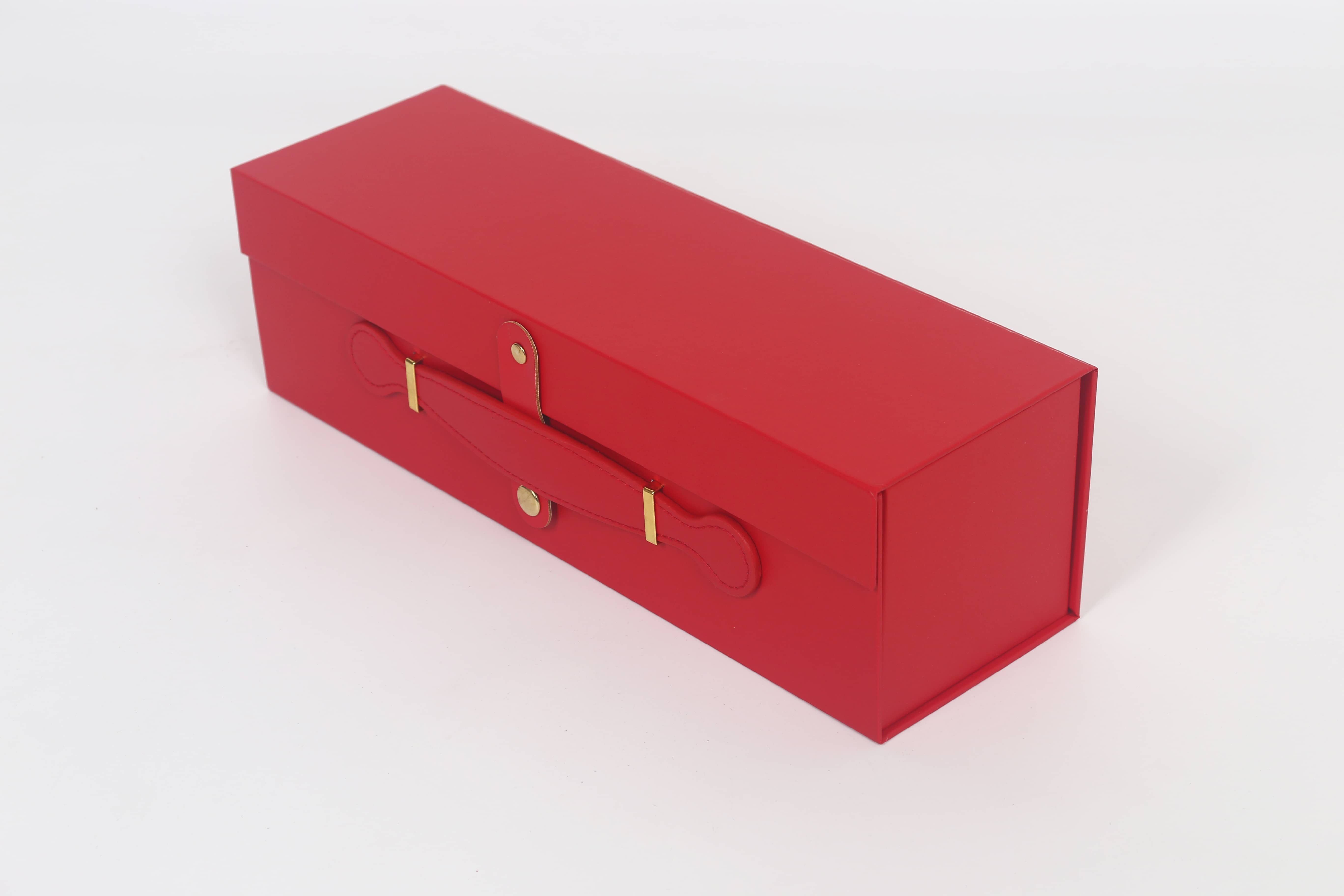 Z230# Single folding gift box, folding wine box, creative gift packaging box, magnetic folding box pic 9