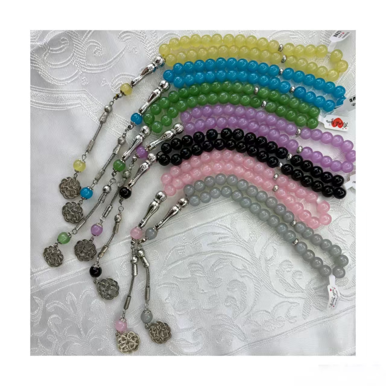 tasbinh sand gold crystal colorful bead bracelet, a new type of jewelry crystal bracelet, is a hot-selling item and can be customized full figure