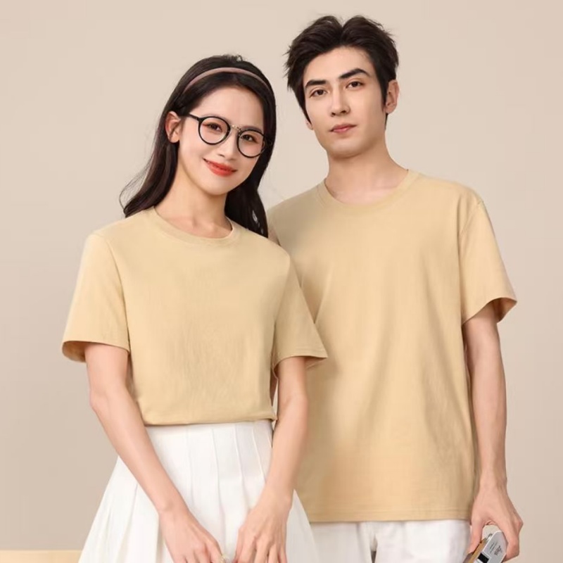 LLFZ-022 combed pure cotton shoulder T-shirt (Non-individual packaging) Short-sleeved workwear T-shirt Application Scenario
