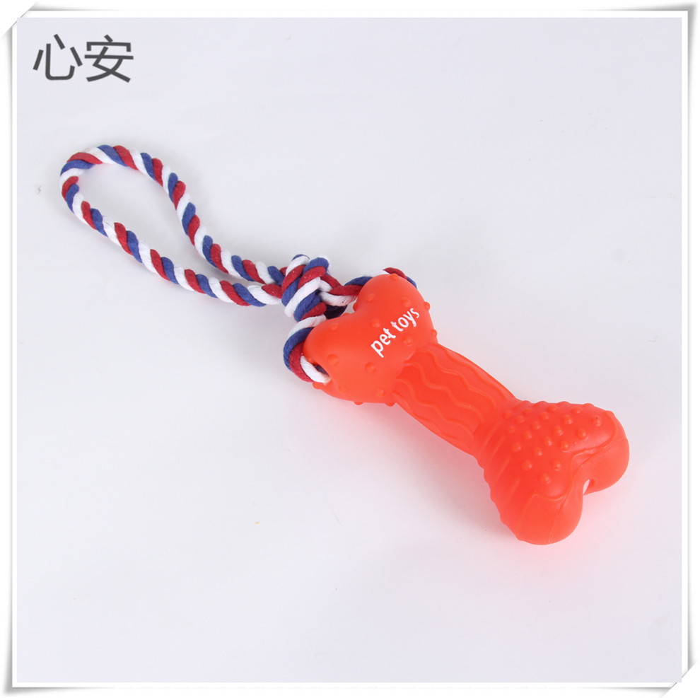 Wholesale of creative dog toys, pet vocal toys, simulated bones that can withstand biting, puppy teeth cleaning training, and vinyl toys Specification drawing
