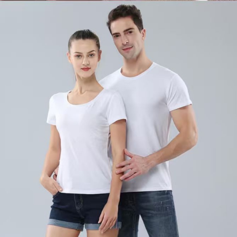 LLFZ-0001 F marked all-cotton round-neck short-sleeved cylinder details Picture