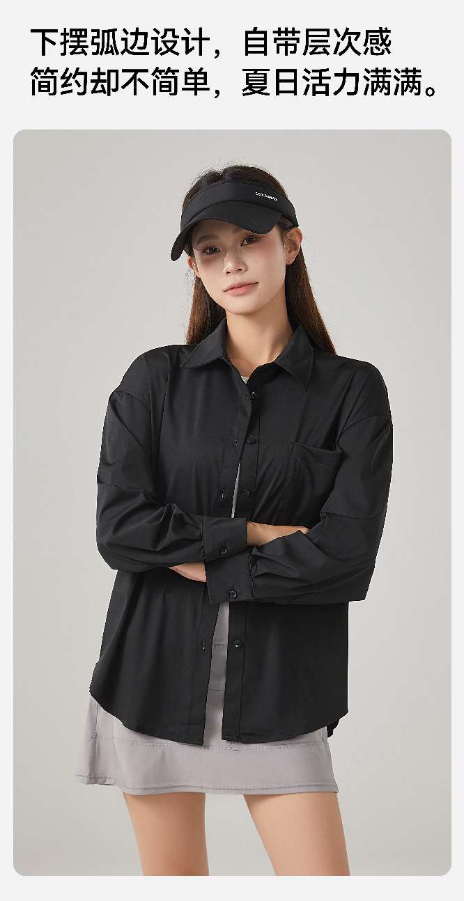 Lady Bonizi's loose, fashionable and casual women's shirts detail image 5