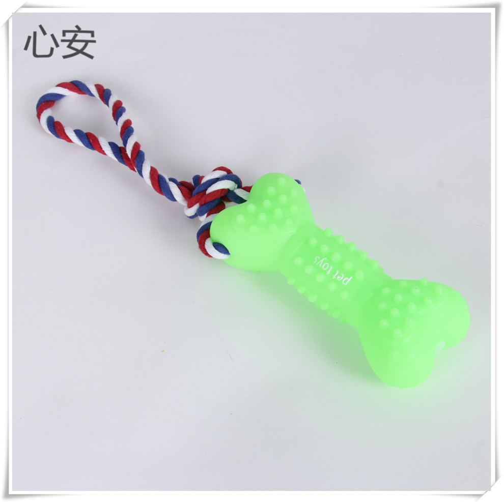 Export toy dog bone-shaped self-entertainment and boredom toy, durable chewing and teething interactive pet products for dog training Specification drawing