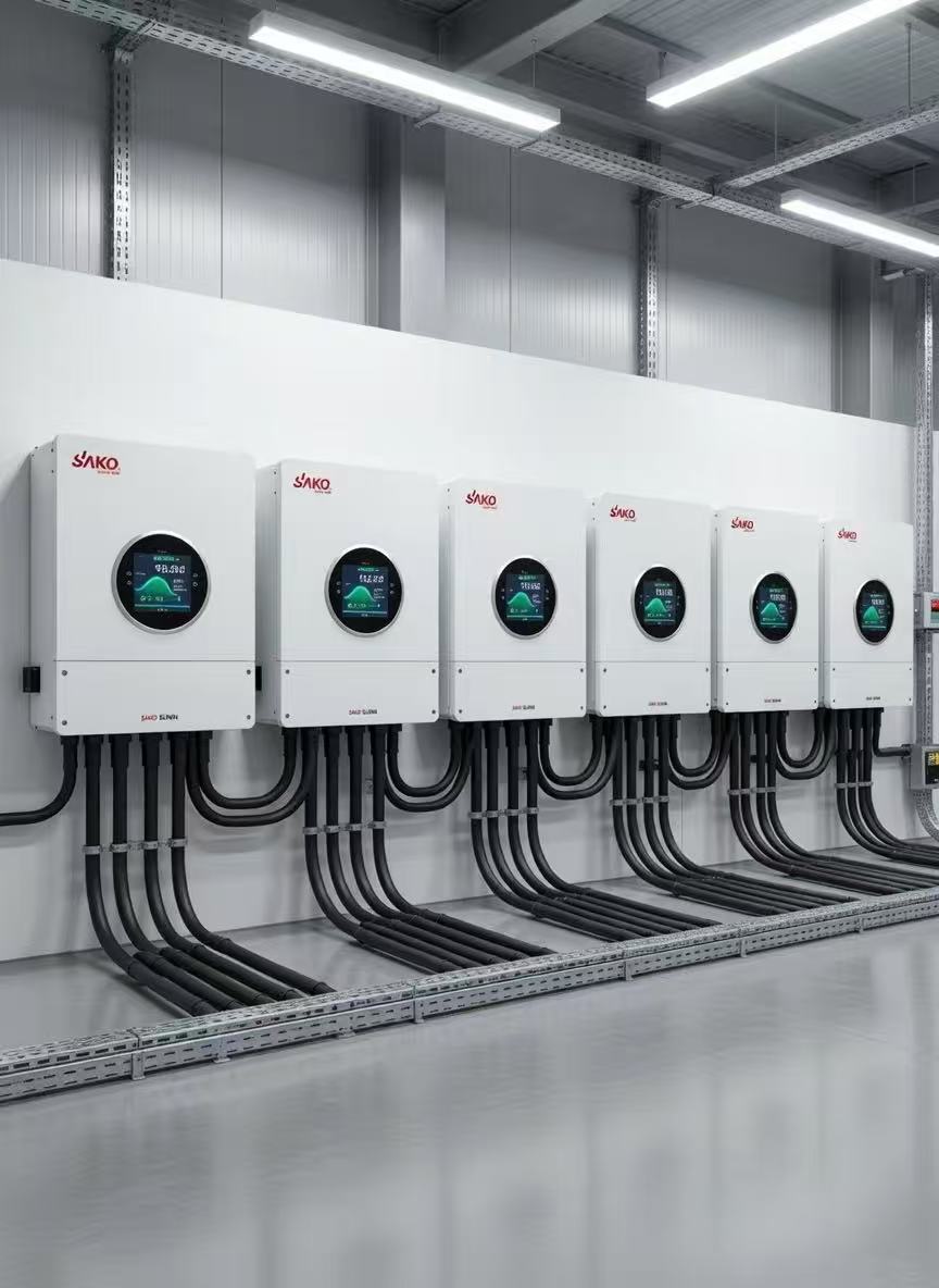 جهاز "بي بي 66 للتخزين الطاقة الشمسية في البيت، المركب المختلط الثلاثي المراحل" Saكو Sunin 8KWW 15KW 48V Specification image